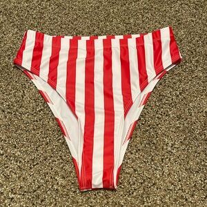 Striped bikini bottom